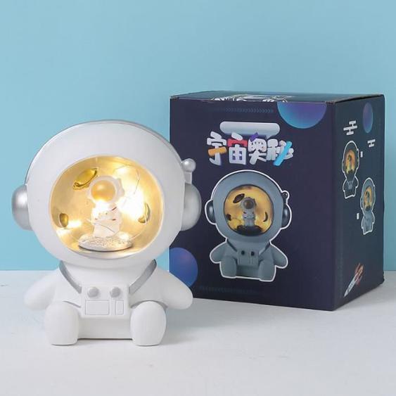 Tirelire veilleuse - TBEST - Astronaute - Incassable - Décoration de bureau - Cadeau enfant