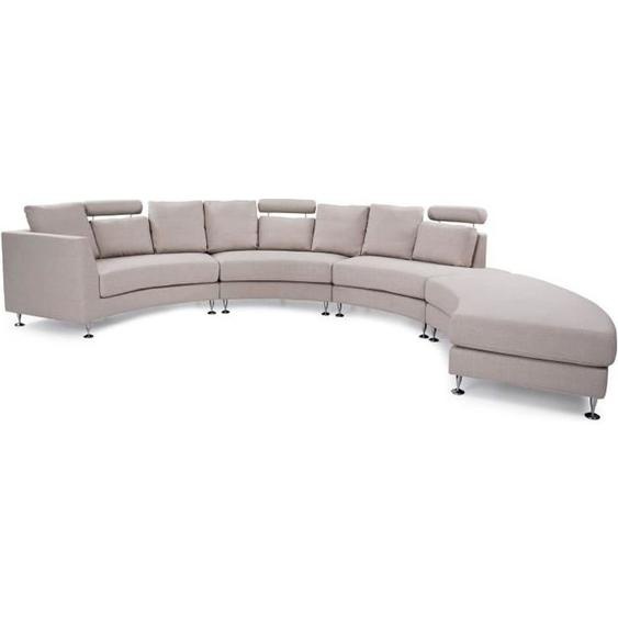 Beliani - Canapé dangle en tissu beige ROTUNDE