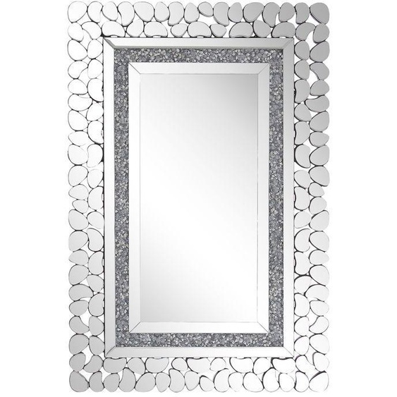 Beliani - Miroir mural argenté 60 x 90 cm PABU