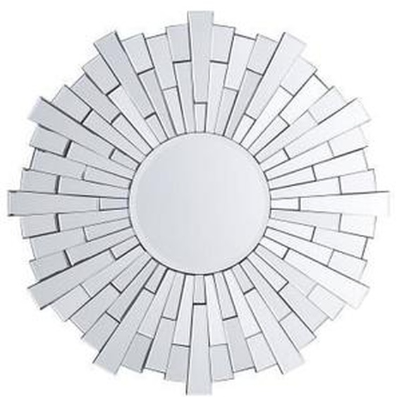 Beliani - Miroir rond argenté VIRE