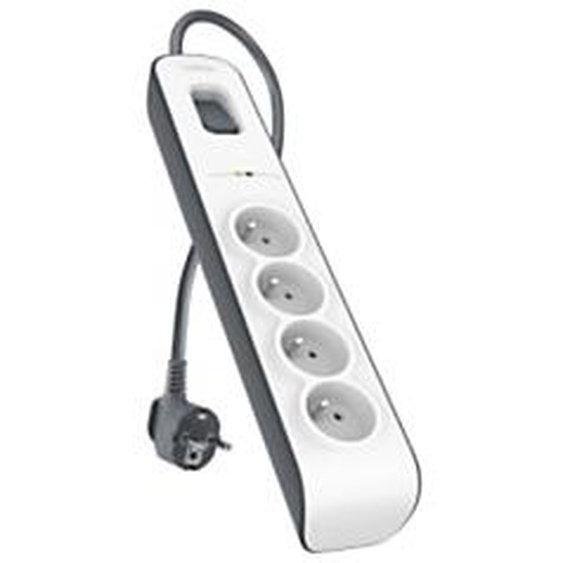 Belkin BSV400ca2M, 525 J, 4 sortie(s) CA, Type E, Noir, Blanc, Type E, 2 m