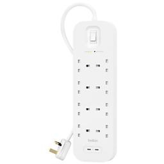 Belkin Connect, 900 J, 8 sortie(s) CA, Blanc, 2 m, 1 pièce(s) SRB004CA2M
