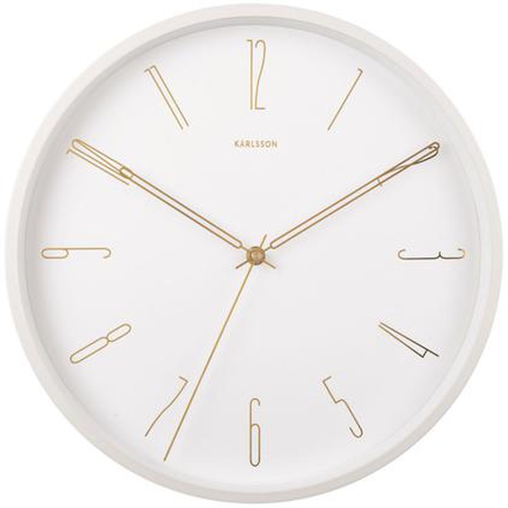 Belle Numbers - Horloge murale ronde ø35cm - Couleur - Blanc