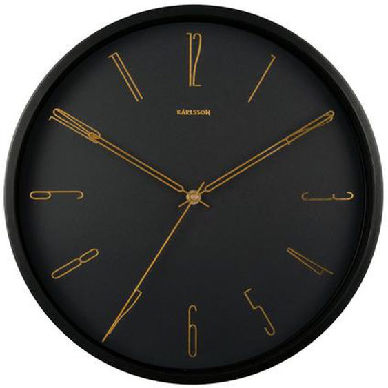 Belle Numbers - Horloge murale ronde ø35cm - Couleur - Noir