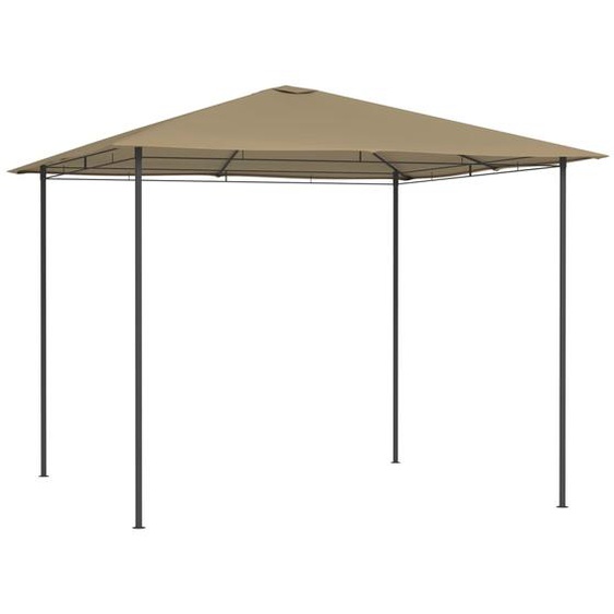 Belvédère 3x3x2,6 m Taupe 160 g/m²