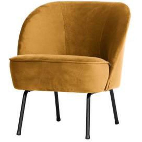 BEPUREHOME VOGUE - Fauteuil velours ocre Ocre 0.000000