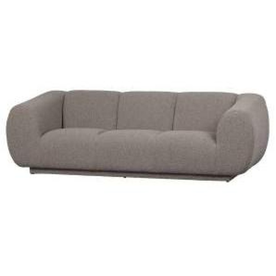BEPUREHOME WOOLLY - Canapé tissu gris L227 cm Gris 0.000000