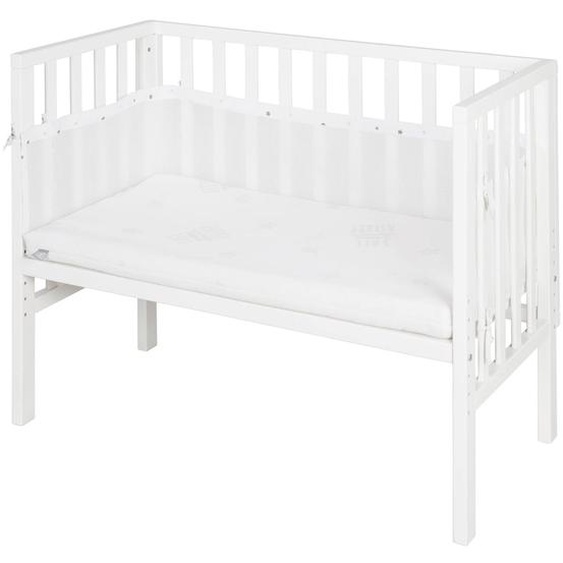 Berceau Cododo Avec Matelas Et Accessoires Sternenzauber Grau Blanc / Blanc