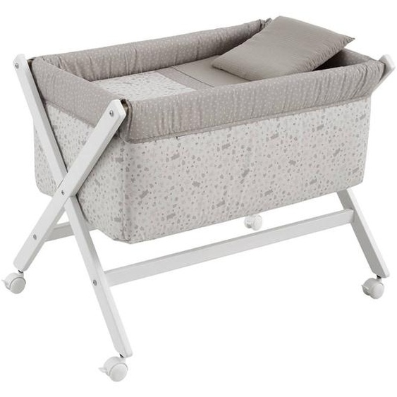 Berceau En Bois Beige/white