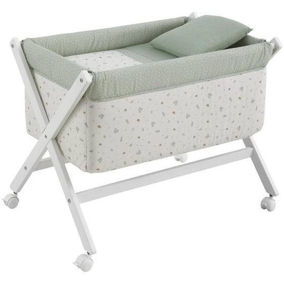 Berceau En Bois Green/white