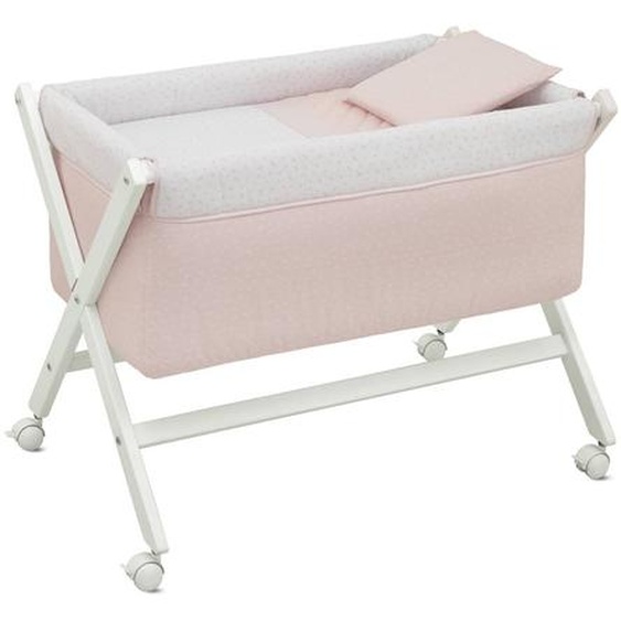 Berceau En Bois Pink/white