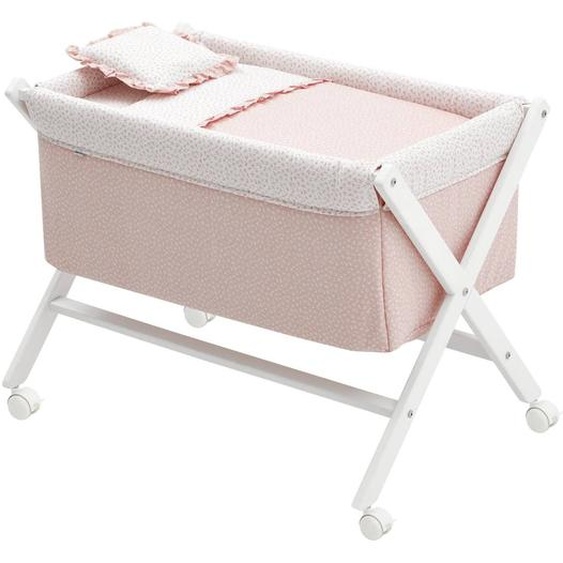Berceau En Bois Pink/white
