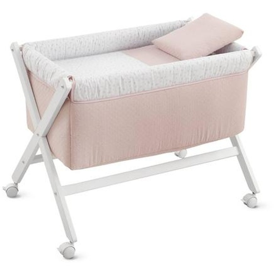 Berceau En Bois Rose/blanc