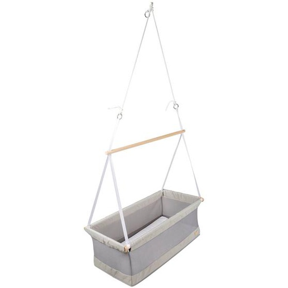 Berceau Suspendu Respirant Avec Matelas Safe Asleep® Gris Argenté