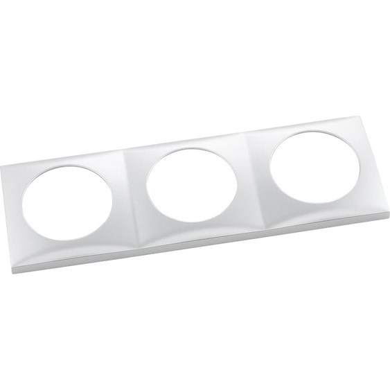 Berker Integro Flow Cadre de prises triple (cadre de recouvrement) chromé mat laqué