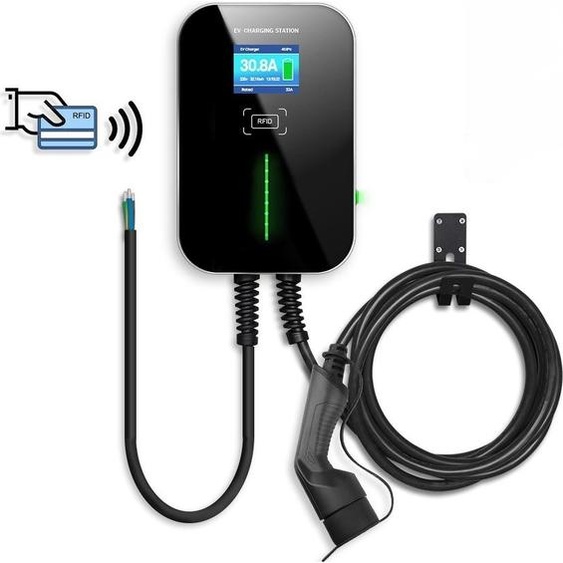 Besen 11 kW - 6 mètres de câble de charge type 2 - Wallbox-BS20-BC-11KW-RFID