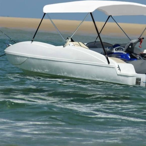 Best Möbel 2-Bow Bimini Top Blanc 180x130x110 cm - Bâches & toiles de protection CL3459140 1parcel