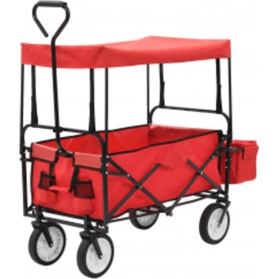 Best Möbel Chariot pliable avec toit solaire acier rouge - Bollerwagen Cloris Neu5148620 1parcel
