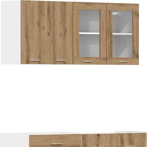 Best Möbel Ensemble de 4 armoires de cuisine Lyon Chêne Artisan Matériau dérivé du bois - Armoires de cuisine A3328574