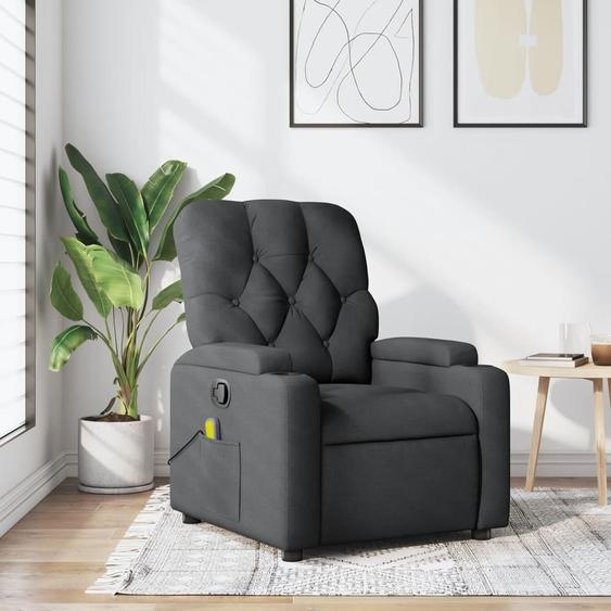Best Möbel Fauteuil relax de massage, Tissu, Gris foncé - Fauteuil TV & Relax CL7604942 1parcel