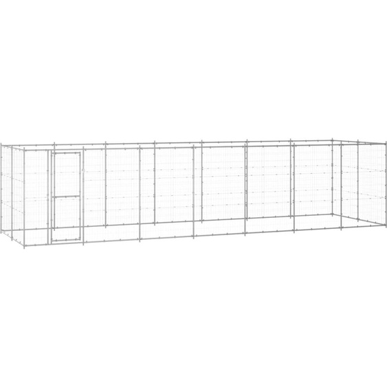 Best Möbel Outdoor-Caravane pour chiens Acier galvanisé 16,94 m² - Niche pour chiens Cloris Nouveau2845302 4parcel