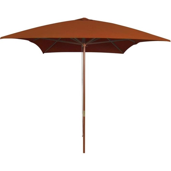 Best Möbel Parasol avec mât en bois 200x300 cm Terrakotta - Parasols CL9358759 1parcel