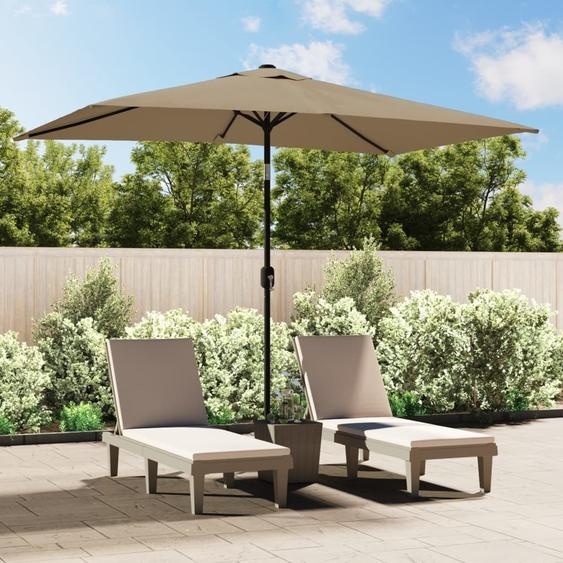 Best Möbel Parasol avec mât métallique 300x200 cm Taupe - Parasols CL9265942 1parcel