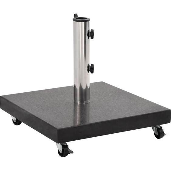 Best Möbel Pied de parasol granit 30 kg carré noir CHY1683275