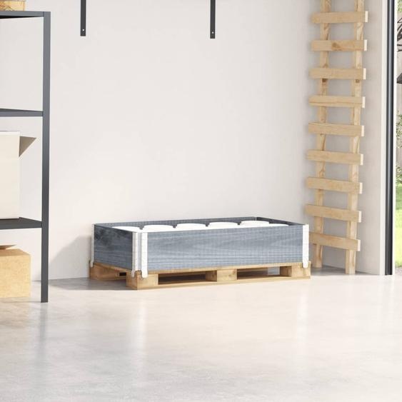 Best Möbel Rehausse de palette Gris 100x50 cm Pin massif - Entretien du matériel Cloris Neu7465879 1parcel