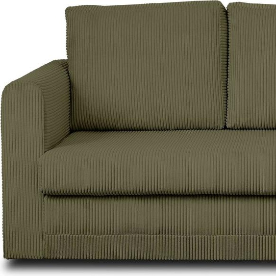 Best Mobilier Marilia - canapé 2 places - convertible déplimousse - en velours côtelé , Vert