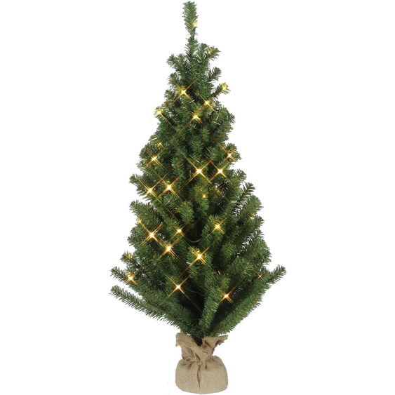 Best Season Sapin LED dans un sac en jute, env.90 x 40 cm 50 LED warm white, avec transformateur, 600-41