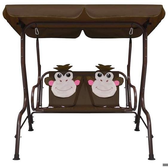 BEST SELLER Balancelle pour enfants Marron 115x75x110 cm Tissu - Balancelles de jardin - 4954628