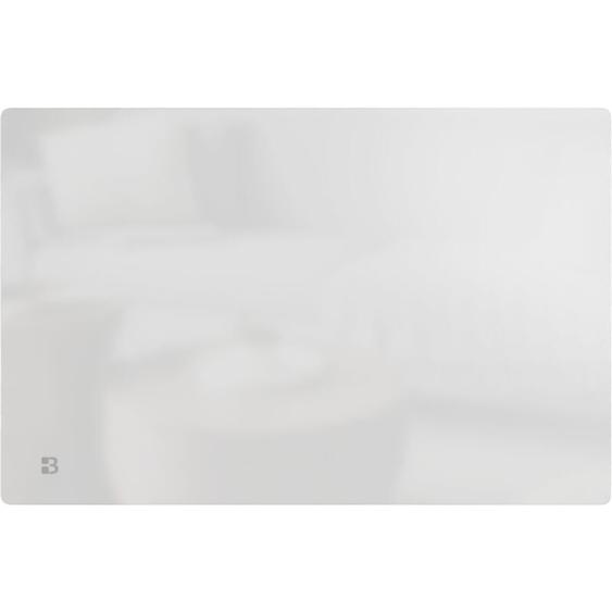 Bestherm - Radiateur électrique fixe à inertie sèche céramique façade en verre 1500W iris horizontal blanc