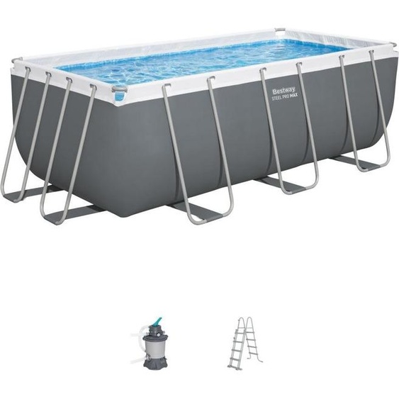 BESTWAY 56457N 412 x 201 x 122 cm Cadre de jardin 10 en 1 piscine