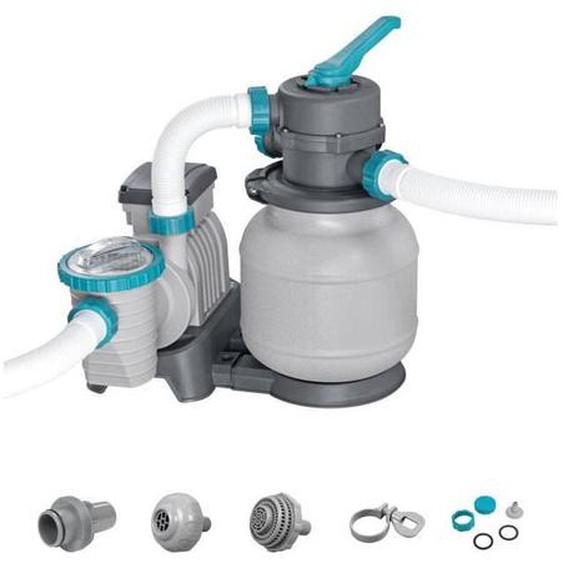 Bestway - Filtre a sable / pompe de filtration pour piscine jusqua 42 m3 6 056 L/h - Avec préfiltre