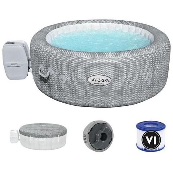 Bestway - Hot tub - Lay-Z-Spa - Honolulu - Gonflable - Accessoires inclus - Ø196cm