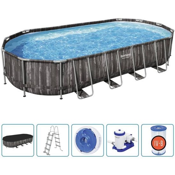 Bestway Kit Piscine Ovale 7,32x3,66x1,22 m