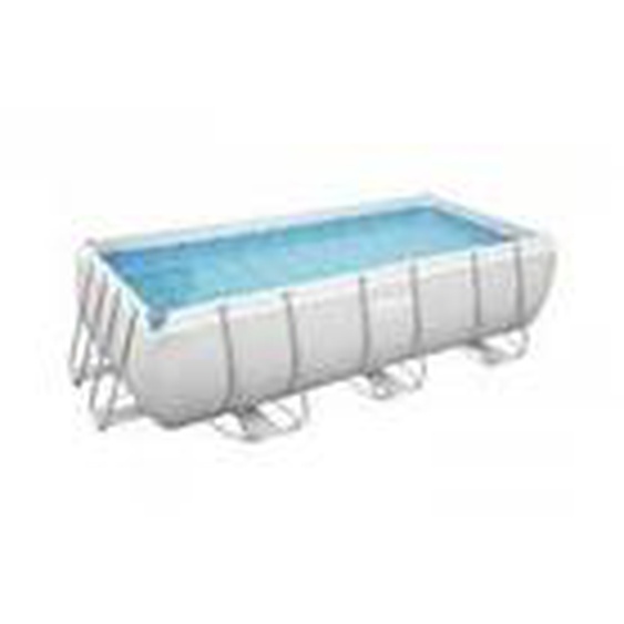 Bestway - Piscine hors sol rectangle Power Steel 404 x 201 x 100 cm gris clair