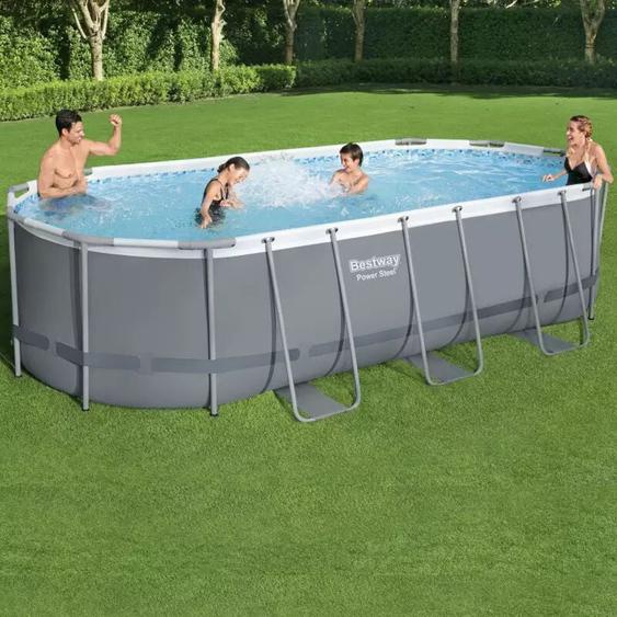 Bestway - Piscine hors-sol Power Steel - Ovale - 549x274x122cm