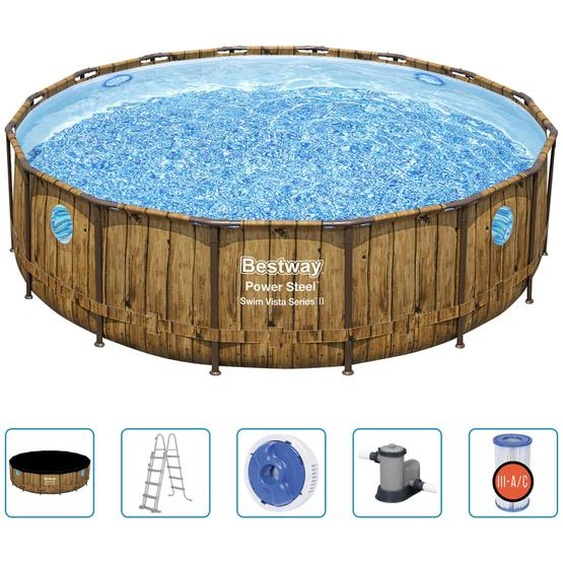 Bestway Power Steel Ensemble de piscines 488x122 cm