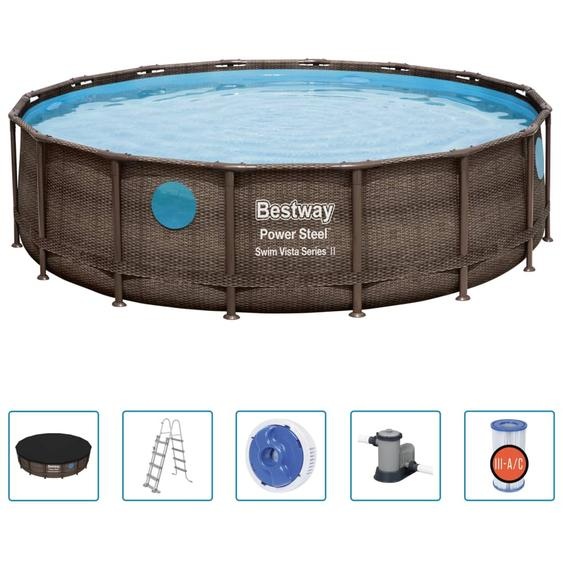Bestway Power Steel Ensemble de piscines 488x122 cm