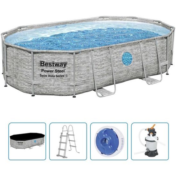 Bestway Power Steel Ensemble de piscines 488x305x107 cm