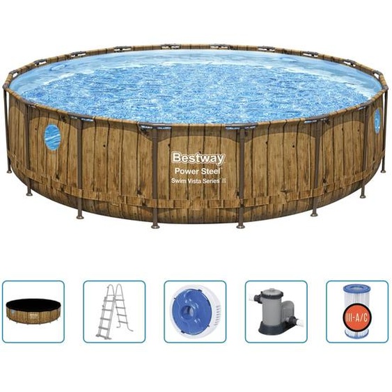 Bestway Power Steel Ensemble de piscines 549x122 cm