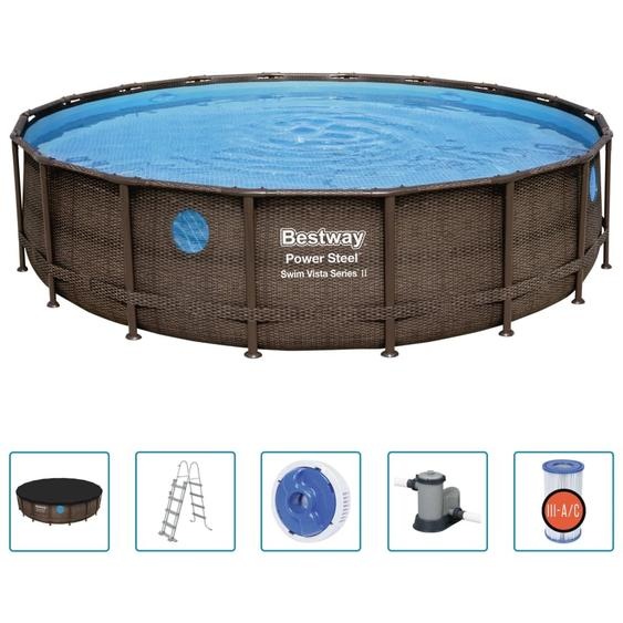 Bestway Power Steel Ensemble de piscines 549x122 cm
