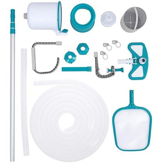 Bestway® Kit dentretien de piscine AquaClean™ Deluxe pour piscines jusquà 610 cm (sauf piscines à parois en acier)
