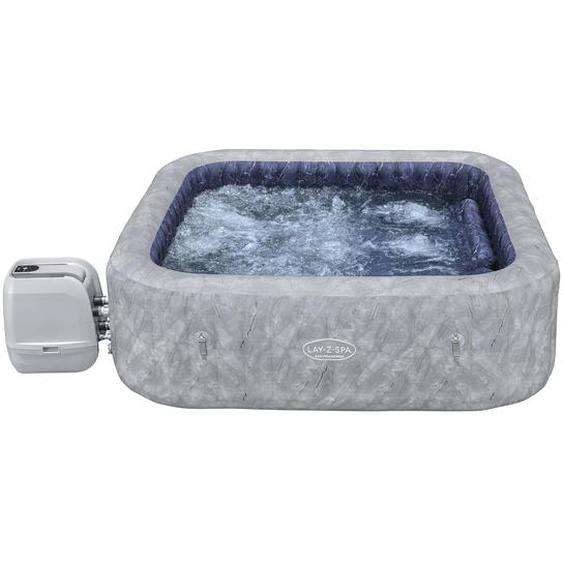 Bestway® LAY-Z-SPA® Spa à économie dénergie San Francisco HydroJet Pro™ avecApp, pour 7 personnes 230 x 230 x 71 cm, aspect marbre (gris velours)
