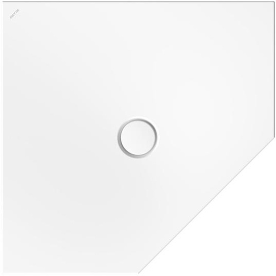 BetteFloor Caro receveurs de douche pentagonaux avec BetteGlasur Plus, 900x900mm, 7191-004PLUS