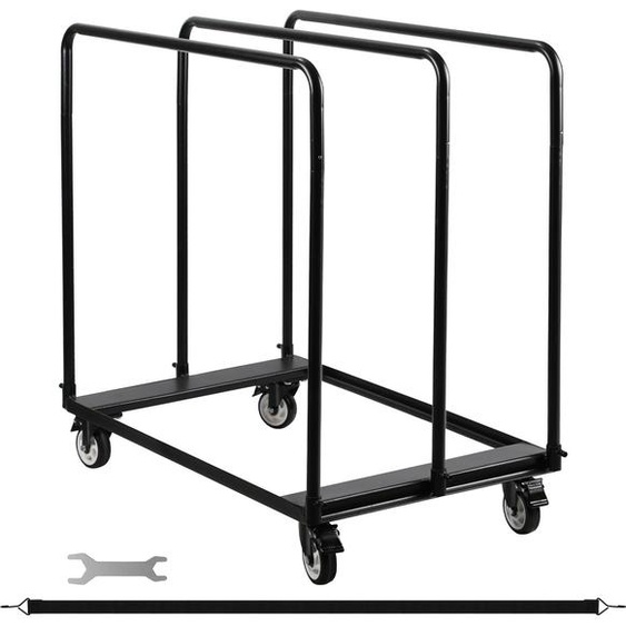 Bettizia Chariot pour plaques Chariot pour plaques Chariot de transport pour plaques de plâtre Diable pour plaques jusquà 680KG Noir