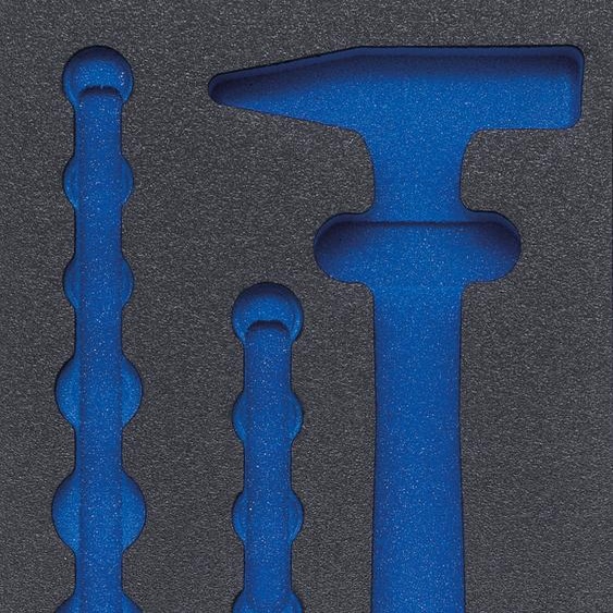 BGS 4041-1 1/3 Insert pour servante datelier, vide pour : Jeu de fers à poinçonner et marteau, 15 pcs.