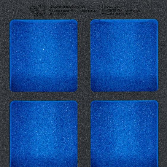 BGS Garniture pour servante datelier 1/3 vide : 6 compartiments de rangement 408 x 189 x 32 mm - 74361